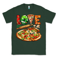 Sports Green love pizza Classic Tee - AdoDesignShop