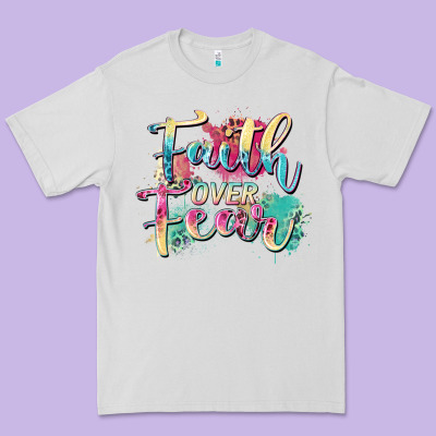 Faith Over Fear Premium Tee Designed By Zillion Design Studio