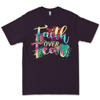 Plum faith over fear Premium Tee - Zillion Design Studio