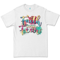 White faith over fear Premium Tee - Zillion Design Studio