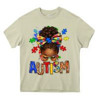 Mossy Autism Awareness afro messy bu Heavy Core Tee - texasbilliewilder