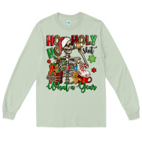 Matcha ho ho holy shit what a year christmas skeleton Long Sleeve Tee - Jasminsmagicworld
