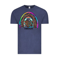 Vintage Denim nurse life rainbow Vintage Tee - JahusDesignShop