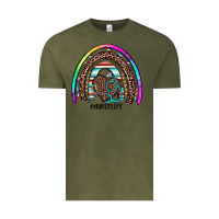 Vintage Olive nurse life rainbow Vintage Tee - JahusDesignShop