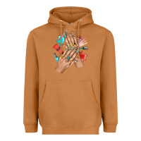 Meerkat Western Nail Art With Nail Material Bbs Heavyweight Hoodie - BundleAndBundleShop