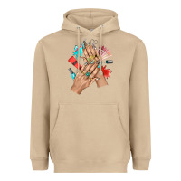 Mushroom Western Nail Art With Nail Material Bbs Heavyweight Hoodie - BundleAndBundleShop