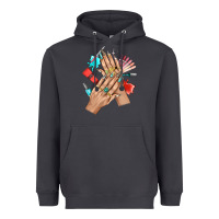 Smoke Western Nail Art With Nail Material Bbs Heavyweight Hoodie - BundleAndBundleShop