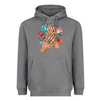 Storm Western Nail Art With Nail Material Bbs Heavyweight Hoodie - BundleAndBundleShop