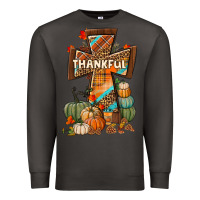 Smoke thankful fall cross Premium Sweatshirt - BundleAndBundleShop