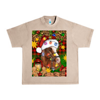 French Oak Christmas horse Urban Heavy Tee - Artiststas