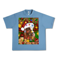Pebble Blue Christmas horse Urban Heavy Tee - Artiststas