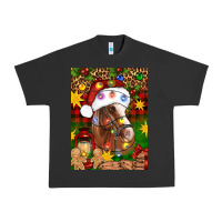 Pigment Black Christmas horse Urban Heavy Tee - Artiststas