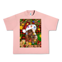 Salmon Christmas horse Urban Heavy Tee - Artiststas