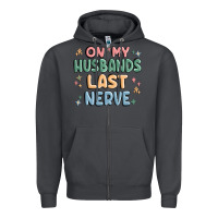 Smoke on my husbands last last nerve Zipper Hoodie - MaliasSmallBusiness