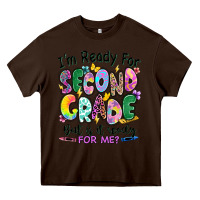 Chocolate Brown I'm ready for second grade but is it ready for me Heavy Core Tee - RanaPortraitStore