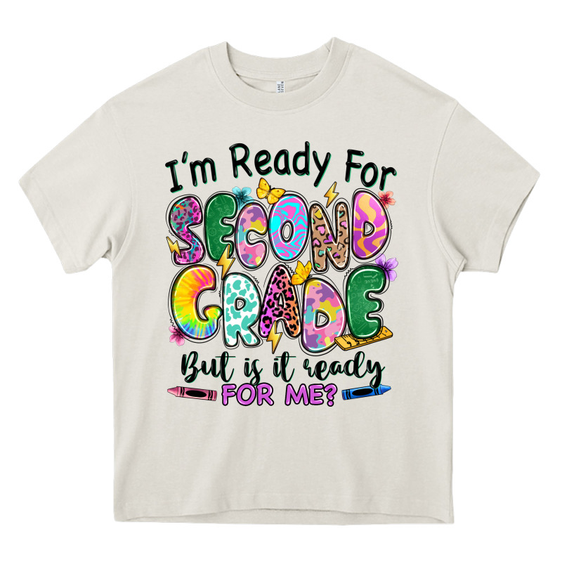 I'm Ready For Second Grade But Is It Ready For Me Heavy Core Tee by RanaPortraitStore | Teevron
