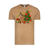 Vintage Camel reindeer and christmas tree Vintage Tee - AdoDesignShop