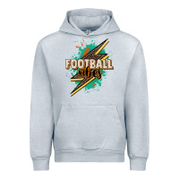 Heather Grey Football Vibes Urban Hoodie - HowdyJamesFarm
