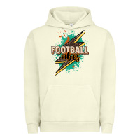 Pigment Pistachio Football Vibes Urban Hoodie - HowdyJamesFarm
