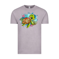 Vintage Zinc ocean with turtle Vintage Tee - AdoDesignShop