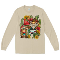 Mushroom western gnome truck cactus sunflower Long Sleeve Tee - BarkalooDesign