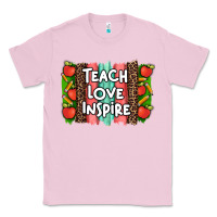 Bubblegum Pink teach love inspire brushstroke with  and pen leopard Classic Tee - Artiststas
