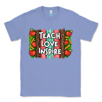 Colony Blue teach love inspire brushstroke with  and pen leopard Classic Tee - Artiststas