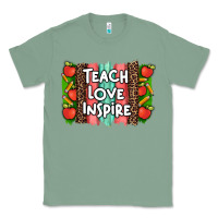 Sage teach love inspire brushstroke with  and pen leopard Classic Tee - Artiststas