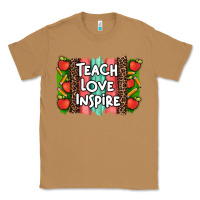 Toasted Coconut teach love inspire brushstroke with  and pen leopard Classic Tee - Artiststas