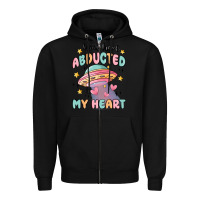 Black you have abducted my heart Zipper Hoodie - MaliasSmallBusiness