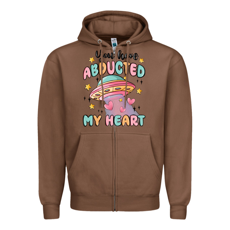 You Have Abducted My Heart Zipper Hoodie by MaliasSmallBusiness | Teevron