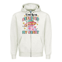 Oatmeal Heather you have abducted my heart Zipper Hoodie - MaliasSmallBusiness