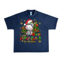 Navy i want a hippopotamus for christmas Urban Heavy Tee - AdoDesignShop