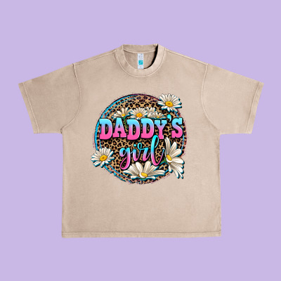 Daddy's Girl Urban Heavy Tee Designed By Adodesignshop