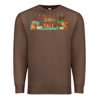 Chestnut just a girl who loves fall libbey glass Premium Sweatshirt - BundleAndBundleShop