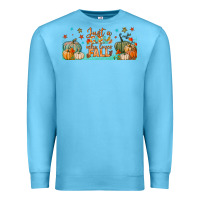 Ocean Blue just a girl who loves fall libbey glass Premium Sweatshirt - BundleAndBundleShop