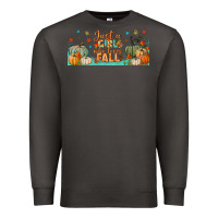 Smoke just a girl who loves fall libbey glass Premium Sweatshirt - BundleAndBundleShop