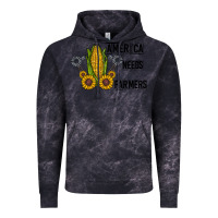 Cloud Black america needs farmers Vintage Hoodie - CowhideDigitalArt