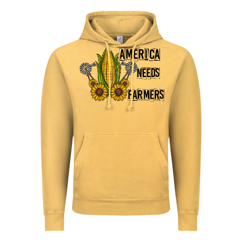 America Needs Farmers Vintage Hoodie by CowhideDigitalArt | Teevron