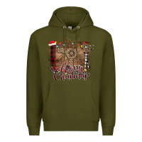 Army Green Merry Christmas Hairdresser Premium Hoodie - Bettercallsaul