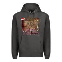 Charcoal Heather Merry Christmas Hairdresser Premium Hoodie - Bettercallsaul