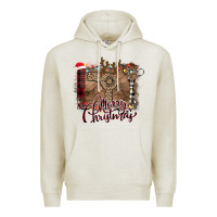 Oatmeal Heather Merry Christmas Hairdresser Premium Hoodie - Bettercallsaul