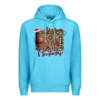 Ocean Blue Merry Christmas Hairdresser Premium Hoodie - Bettercallsaul