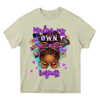 Mossy minding my own business afro messy bun Heavy Core Tee - texasbilliewilder