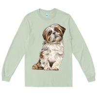 Matcha Shih Tzu Dog Long Sleeve Tee - LillyAllenDesigns