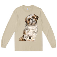 Mushroom Shih Tzu Dog Long Sleeve Tee - LillyAllenDesigns