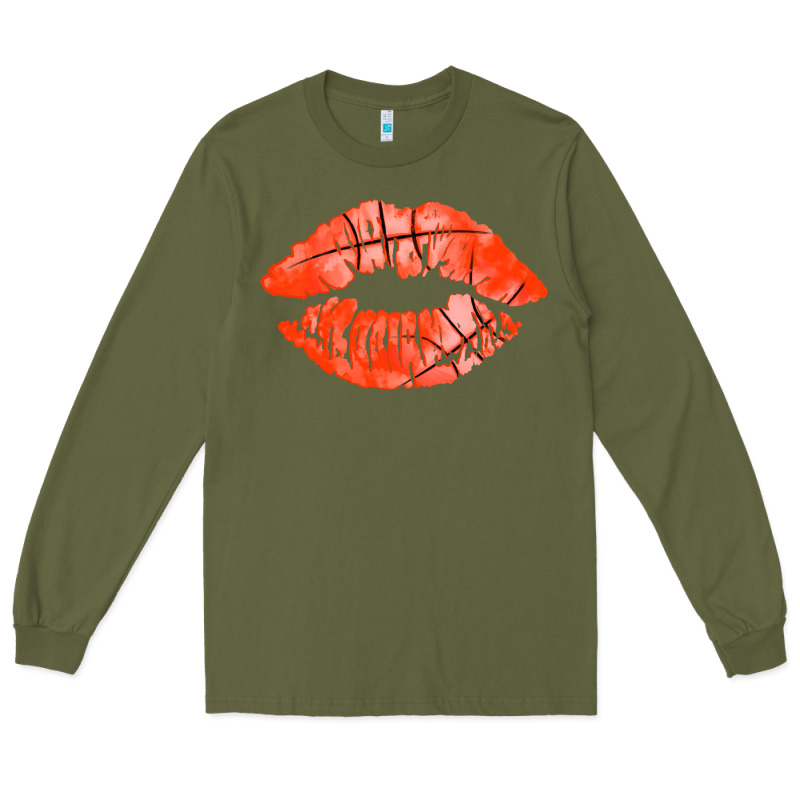 Basketball Lips Long Sleeve Tee by AdoDesignShop | Teevron