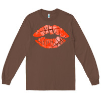 Chestnut basketball lips Long Sleeve Tee - AdoDesignShop