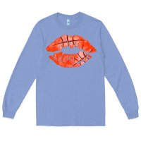 Colony Blue basketball lips Long Sleeve Tee - AdoDesignShop