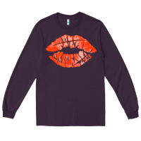 Plum basketball lips Long Sleeve Tee - AdoDesignShop
